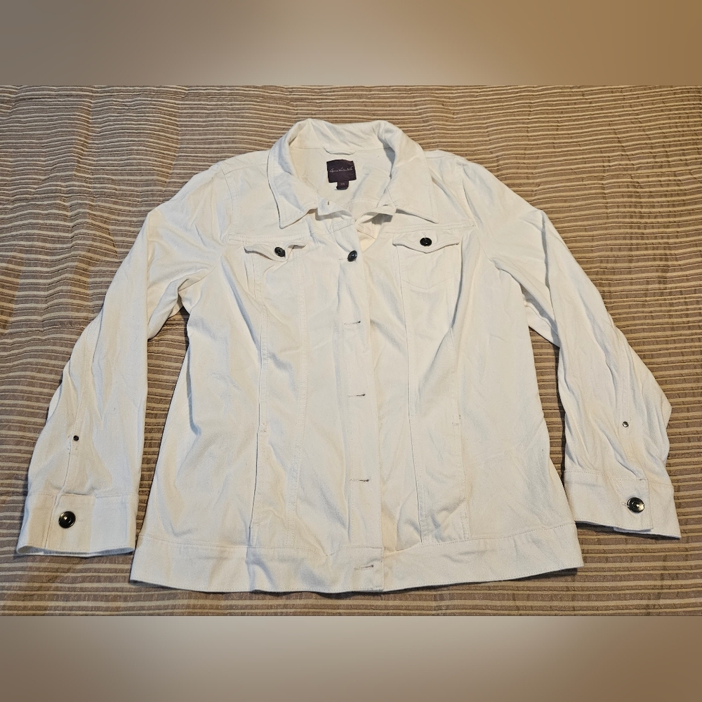 Gloria Vanderbilt White Blazer Size XXL